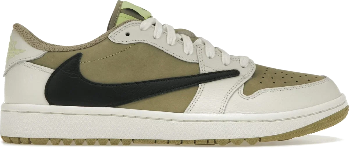 Air Jordan 1 Low Retro Golf Travis Scott Neutral Olive Golf