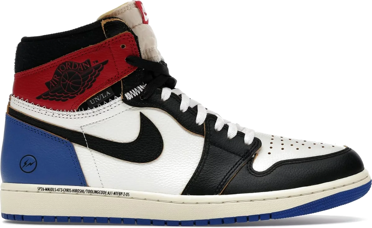 Air Jordan 1 Retro High OG SP Fragment x Union LA Varsity Red Sport Royal