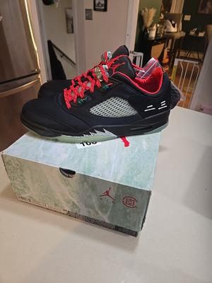 Jordan 5 Low x Clot Anthracite 2022 🔥COLORWAY BEST PRICE ON APP DONT😴