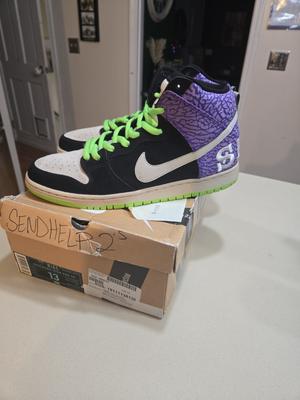 Nike Dunk Prm SB High Send Help 2 CLEAN WITH OG BOX BEST $ 4 CONDITION