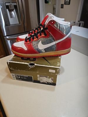 Nike Dunk Premium SB High Shoe Goo 2008 FAT TONGUE DUNK HIGH GOLD 📦