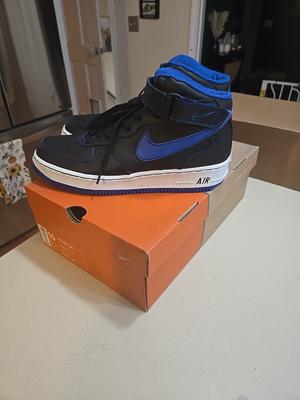 Nike Air Force 1 Mid Black Varsity Royal BRAND NEW IN BOX 2003! WEARABLE
