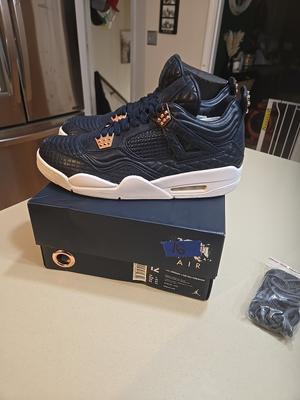 Air Jordan 4 Retro Premium Obsidian CRAZY MATERIALS 🤯 BRAND NEW 2016🤯