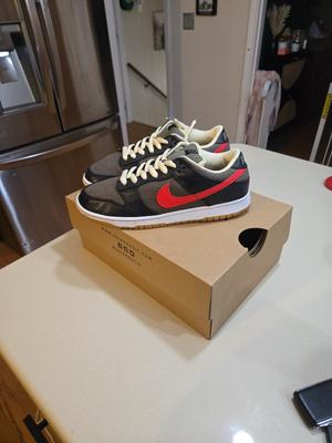 Nike Dunk Premium Sb Low Black Ironman Atom With White Midsole 1 Of 1