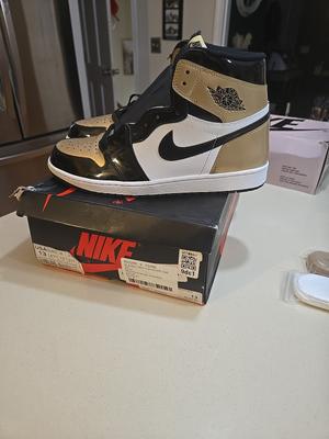 Air Jordan 1 Retro OG NRG High Gold Toe SUPER CLEAN CONDITION WORN 2X
