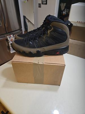 Air Jordan 9 Retro 2012 Olive BRAND NEW NO BOX (NOT 2024) 302370-020