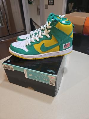 Nike Dunk Pro SB High Oakland Athletics WITH OG BOX MISSING LID ⚾️💚💛