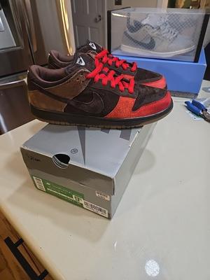 Size 9.5 Nike Dunk Pro SB Low Bison ❤️🤎 🦬 Very Good Condition Read Desc. 🦬🤎❤