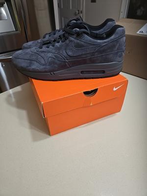 Nike Air Max 1 Premium Grey Anthracite VERY RARE 2018 875844-010 BNRB
