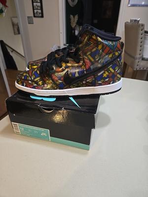 Concepts x Nike SB Dunk High Stained Glass 313171-606 BNIB ⚫️🟡🔴🔵