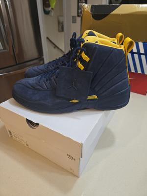 PSNY x Air Jordan 12 Retro PE Michigan Wolverines BRAND NEW ONLY12.5