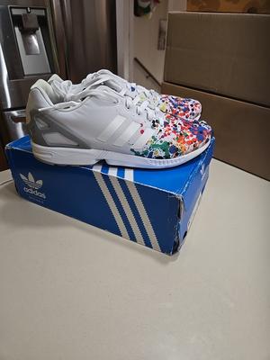 Adidas ZX Flux Splatter I THINK THESE ARE BRAND NEW 👀📸READ DESCRIPTION