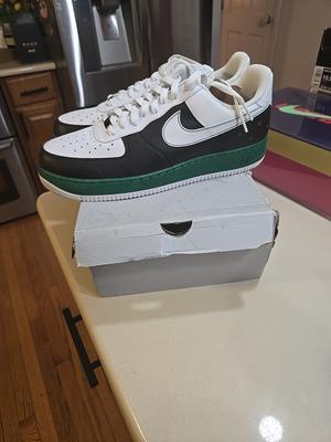 Nike Air Force 1 Low Black Pine Green Premium 2007 317295-011 Rare!!!!