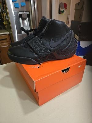 NIKE Zoom Dunk Hoop Black Leather Basketball 324917-002 2008 WEARABLE