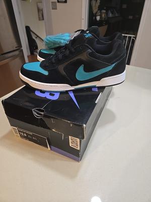 Nike Zoom Air Regime Black Aqua Tiffany SUPER RARE BLACK BOX SB
