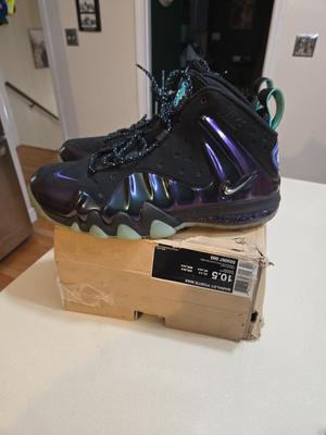 Nike Barkley Posite Max Eggplant 2013 GREAT CONDITION DAMAGED BOX