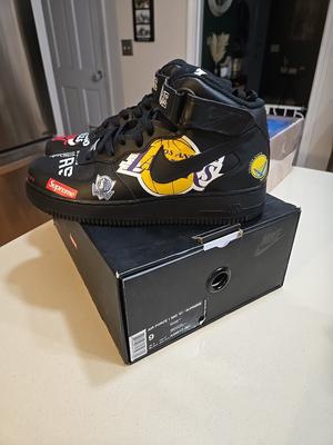 Supreme x NBA x Nike Air Force 1 07 Mid Black ONLY DS PAIR ON APP IN USA