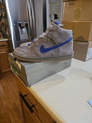 Nike Dunk Pro SB High Iron 💙🩶 PADS Tried On No Signs Of Wear🩶💙
