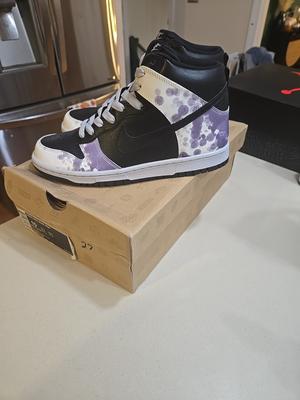 Nike Dunk High Black Grand Purple VERY NEAR DEADSTOCK TRIED ON