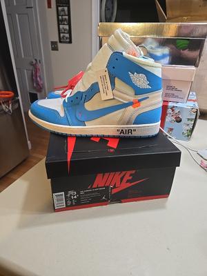 Jordan 1 Retro OG x Off-White High UNC 🤍💙🧡Virgil Abloh🧡💙🤍