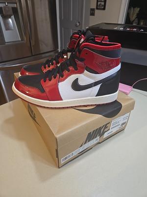 Size 12W - 10.5M Air Jordan 1 Zoom Comfort High Chicago Bulls BEST PRICE ON APP!