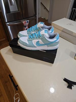 Size 10 Nike Dunk Premium SB Low High Hair 🤍🩵VNDS Black Box Grail Og All🩵🤍