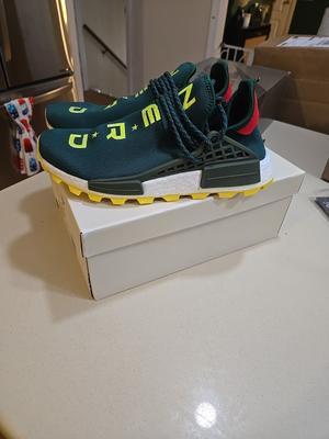 Size 8 Adidas Pharrell x N.E.R.D. x NMD Human Race Trail BBC Exclusive 💚RARE💛