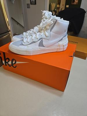 Nike sacai x Blazer Mid White Grey
