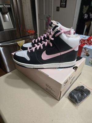 Nike Dunk Pro SB High Shy Pink 🤍🖤🩷 PADS= Passes As Deadstock 🩷🖤🤍