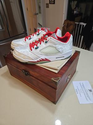 CLOT x Air Jordan 5 Retro Low White Silk 20th Anniversary 105 Of 250